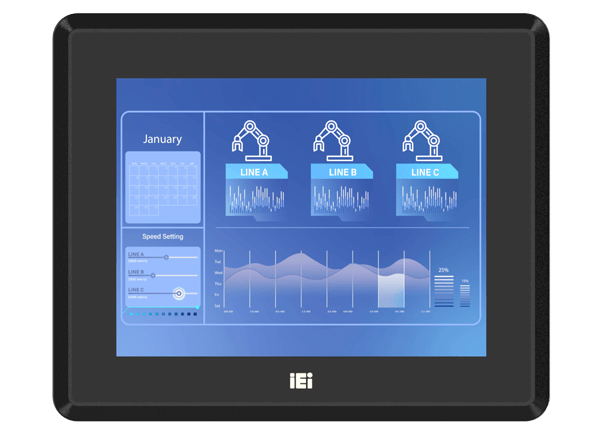 PPC2-C08-EHL industrial panel pc with Intel® Celeron® Processor J6412