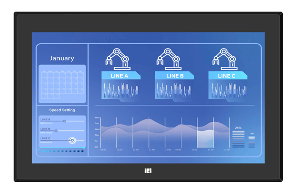 PPC2-CW15-EHL Inch Fanless Panel PC | Intel® Elkhart Lake Platform