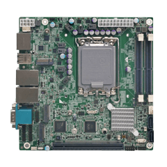 KINO-ADL mini-ITX SBC supports LGA1700 Intel® 12th/13th Generation Core™ i9/i7/i5/i3, Pentium® and Celeron® processor